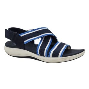Clarks Cloudsteppers Mira Lily Sandals Size 11 Adjustable Hook & Loop Heel Strap